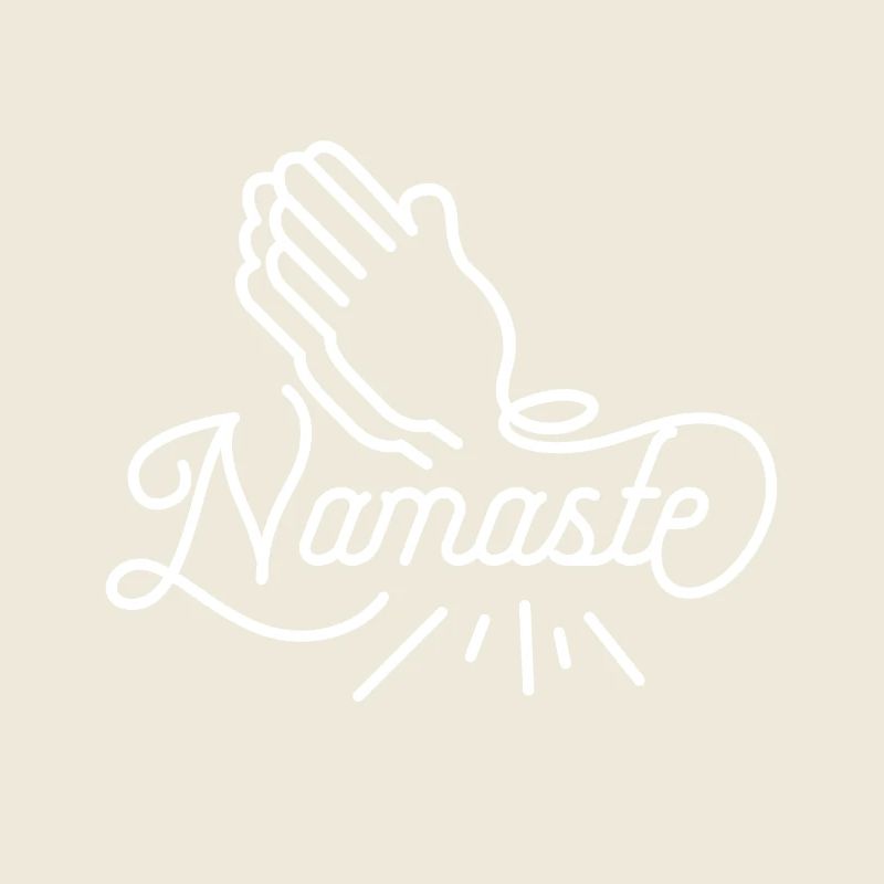 Namaste - weiß