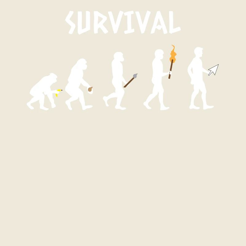 Geek - Evolution - Gamer - Lustig - Geschenk