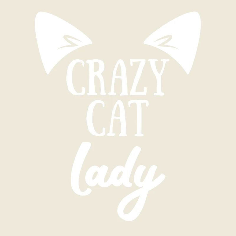 Verrückte Katzen Lady - Katze - Geschenk