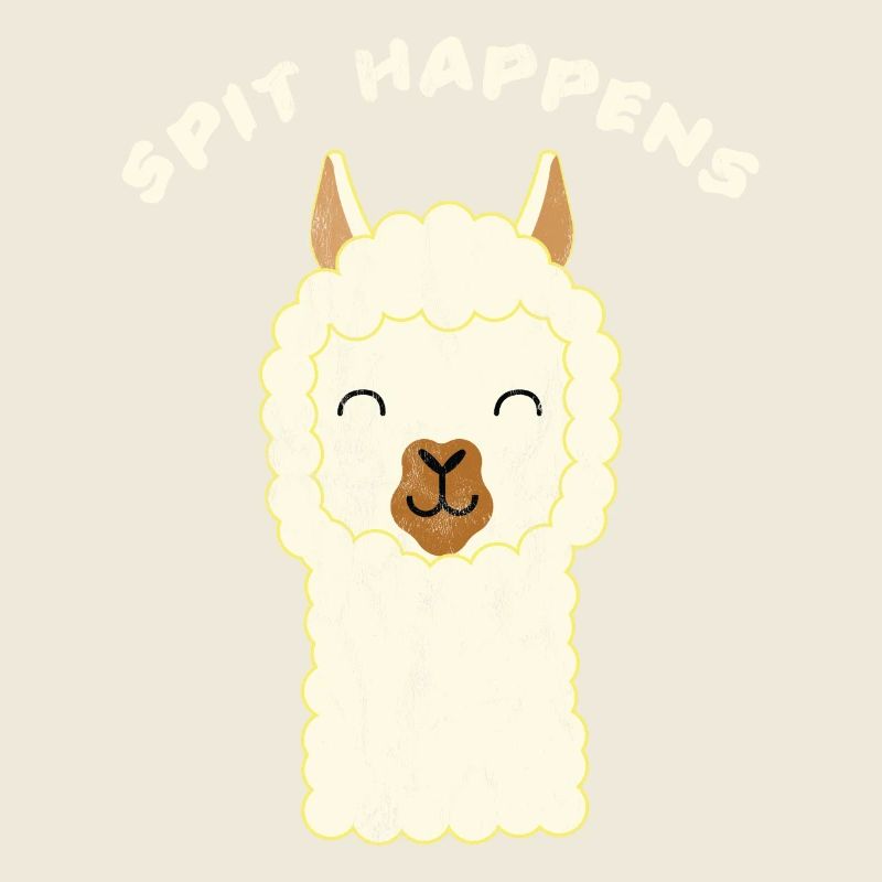 Lama - Spit Happens - Llama T-Shirt - Gift