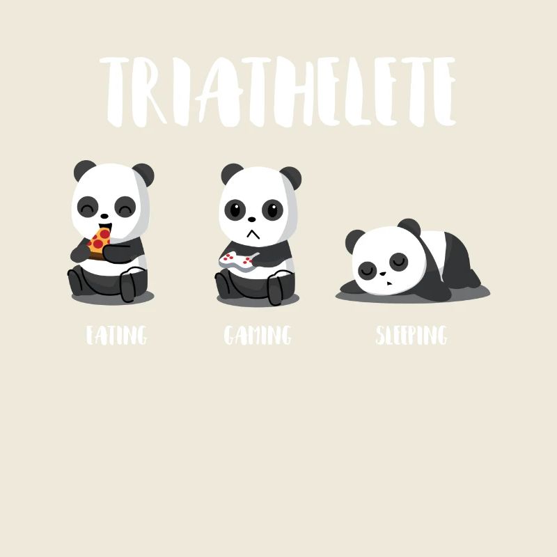 Panda - Essen - Gaming - Schlafen