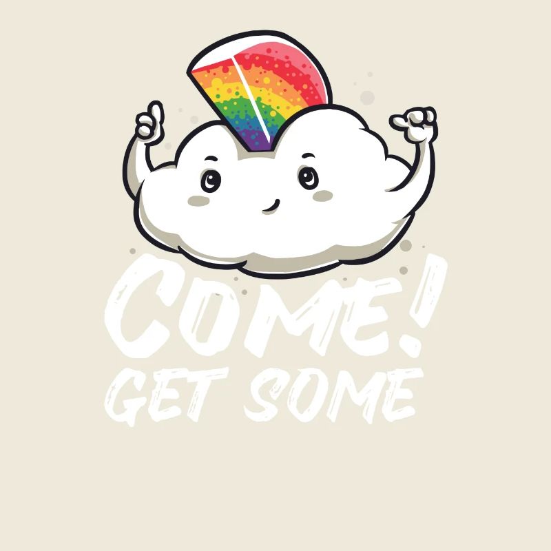 Lustig Wolke Regenbogen süß Glitzer Geschenk süß