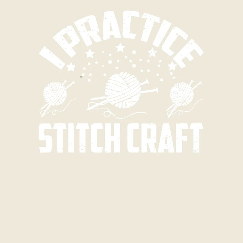 Ich übe Stitch Craft Knitting Gift