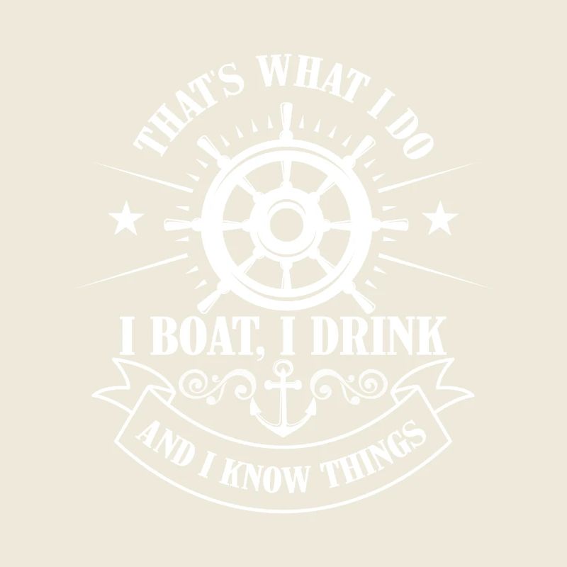 That's what i do, boat, drink and know things