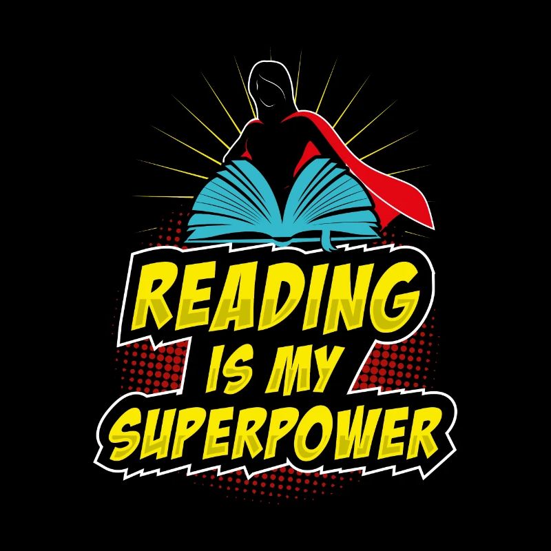 Reading is my superpower Lesen Superkraft Geschenk