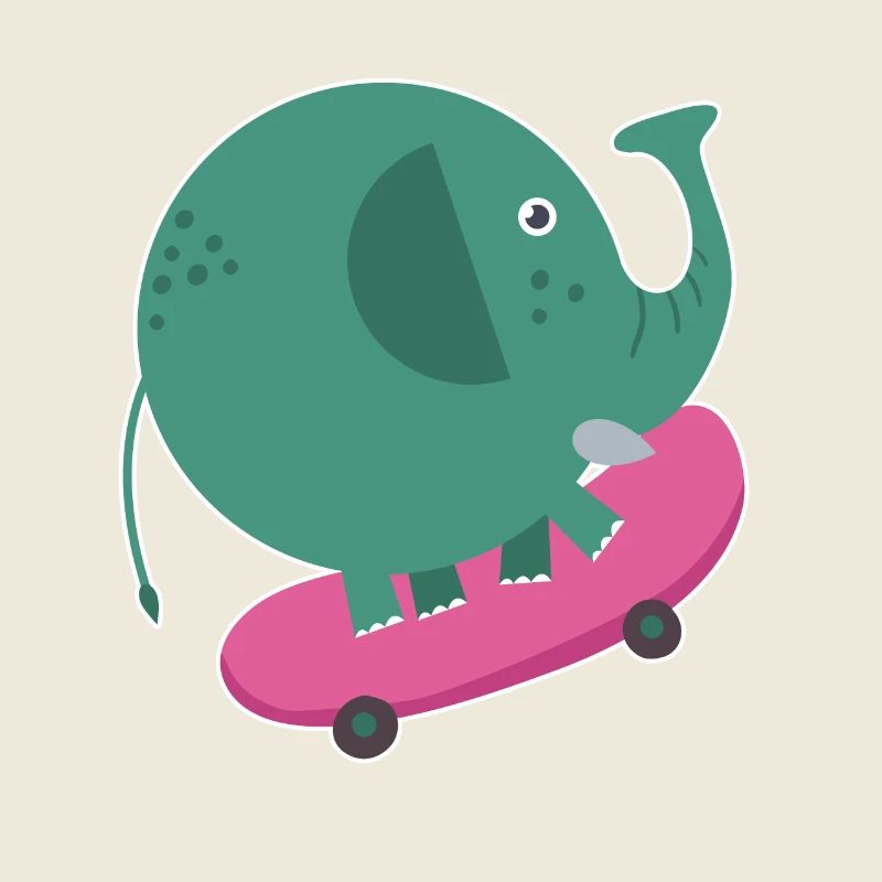 Skater Elefant