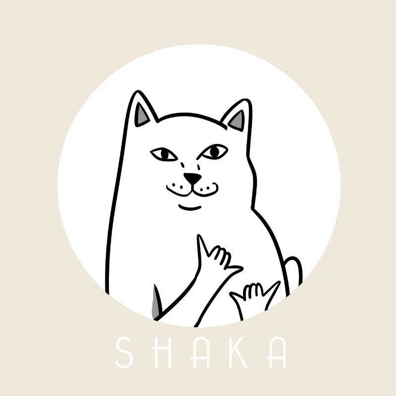 MEME CAT - Shaka - Katze - Kätzchen