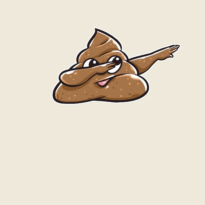 Dabbing Dab Tanz Scheisse Kacke Emoticon Geschenk