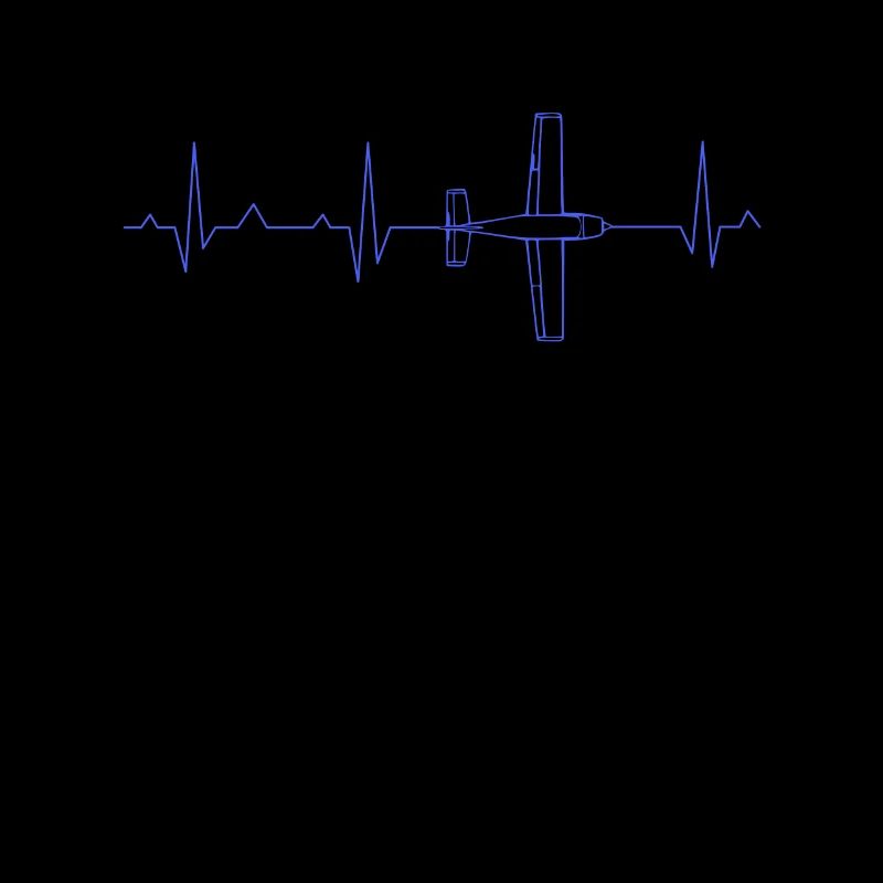 Flugzeug EKG Herzschlag