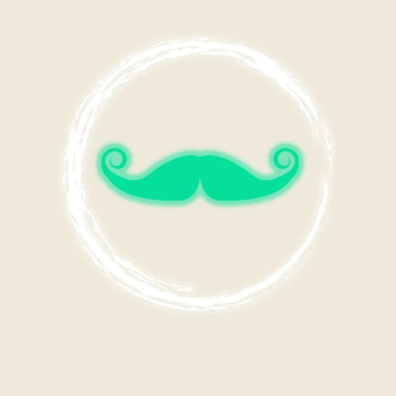 Glühen-Schnurrbart-Neon-Party-glühender Effekt Retro