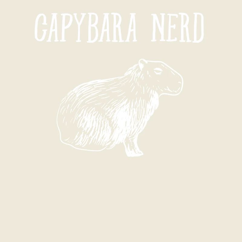 Capybara Nerd T-Shirt Capibara Rodent Cool Gnawer
