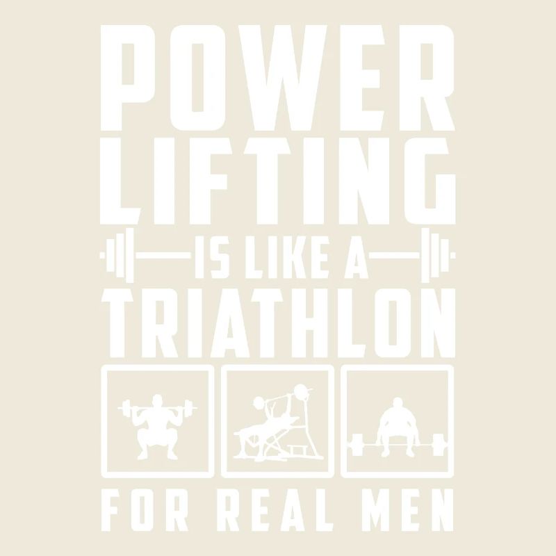 Power Lifting est comme un cadeau de chemise Triathlon