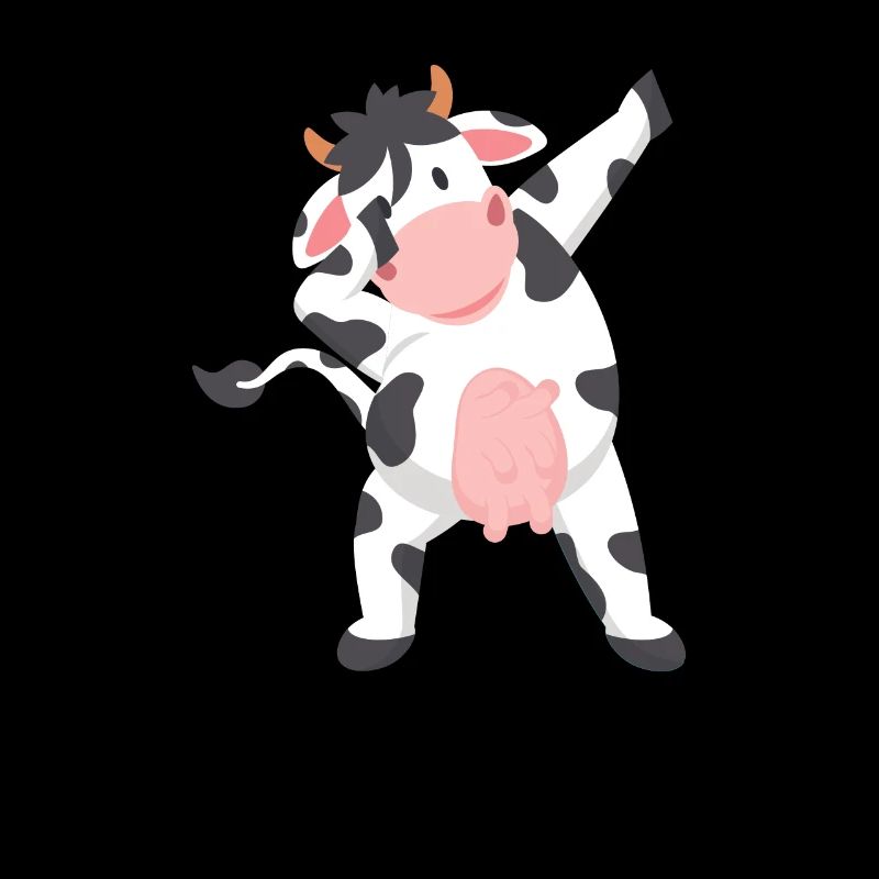 Dabbing Vache Végétarienne Végétarienne Vegan Drôle