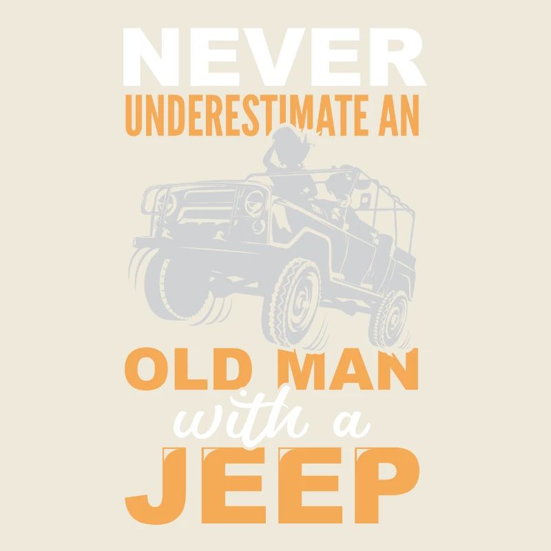 Alter Mann Jeep cooles Geschenk