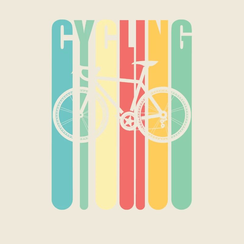 Cyclist Cycling Retro Vintage