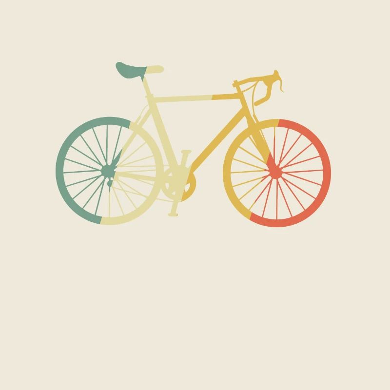 Rennrad Rad Retro bunt Geschenk