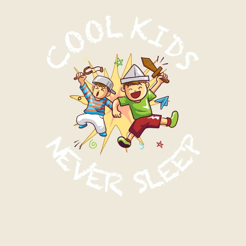 Cool Kids Never Sleep Shirt blanc