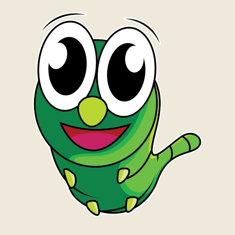 Funny caterpillar - design