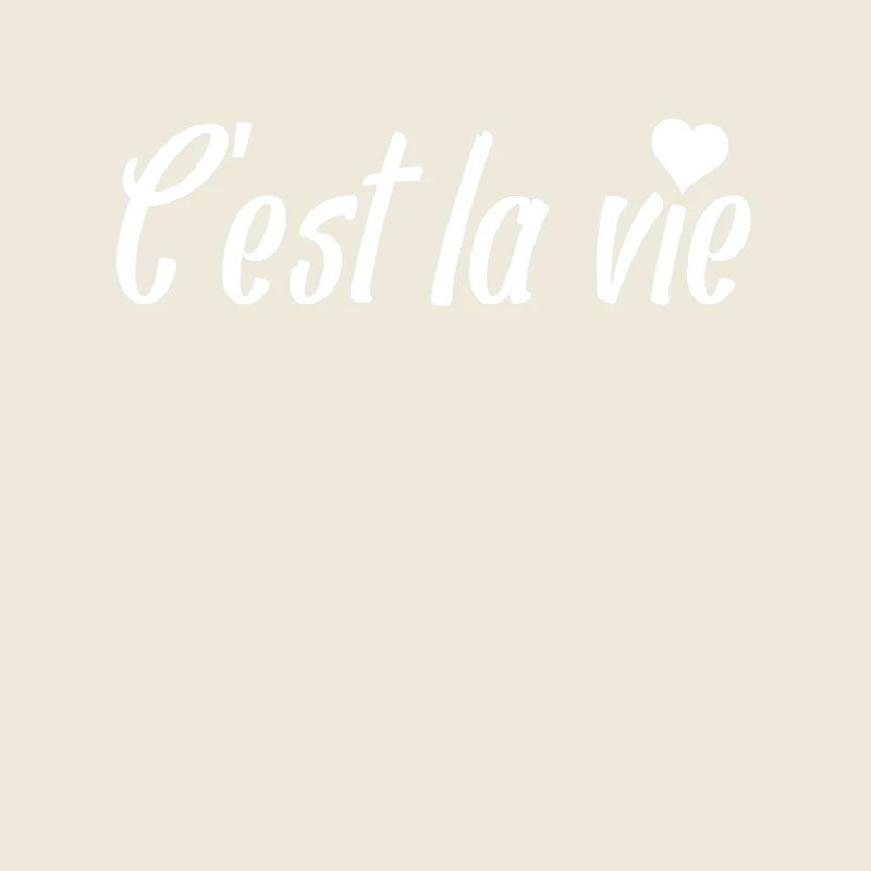 C'est la Vie Script with Heart