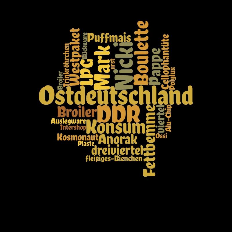 Nuage de mots DDR Nicki Wörtersammlung