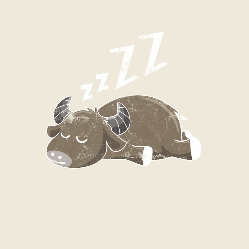 Sleeping buffalo