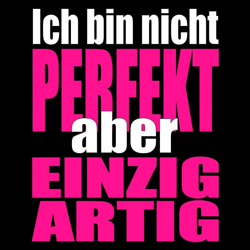 Nicht perfekt, einzigartig in Pink