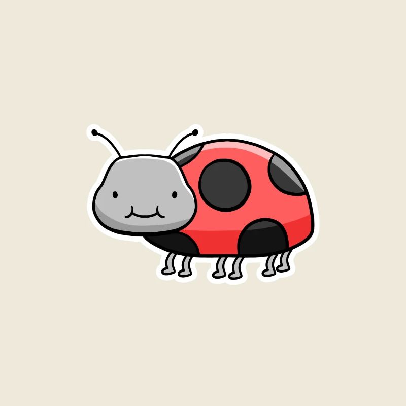 Cuddly Ladybug Cartoon