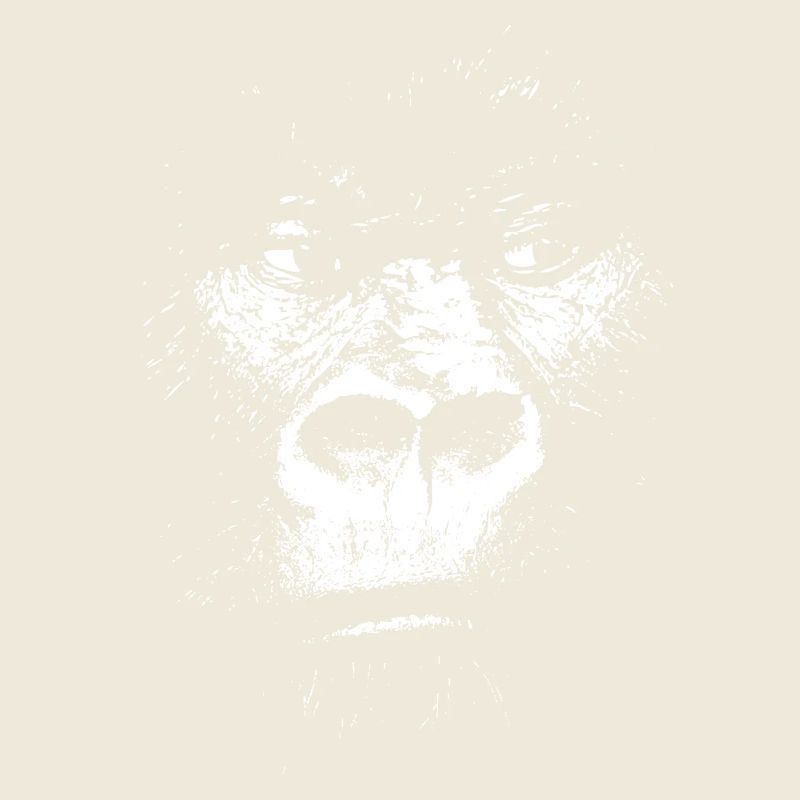 Expressionistische Affe Illustration, Gorilla