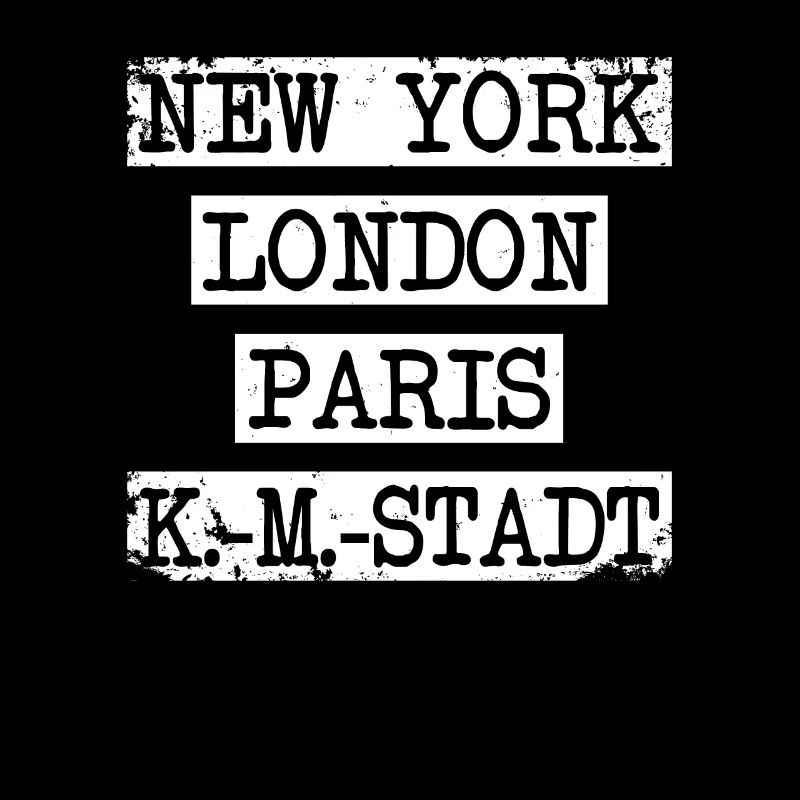 cool New York London Paris Chemnitz idée cadeau