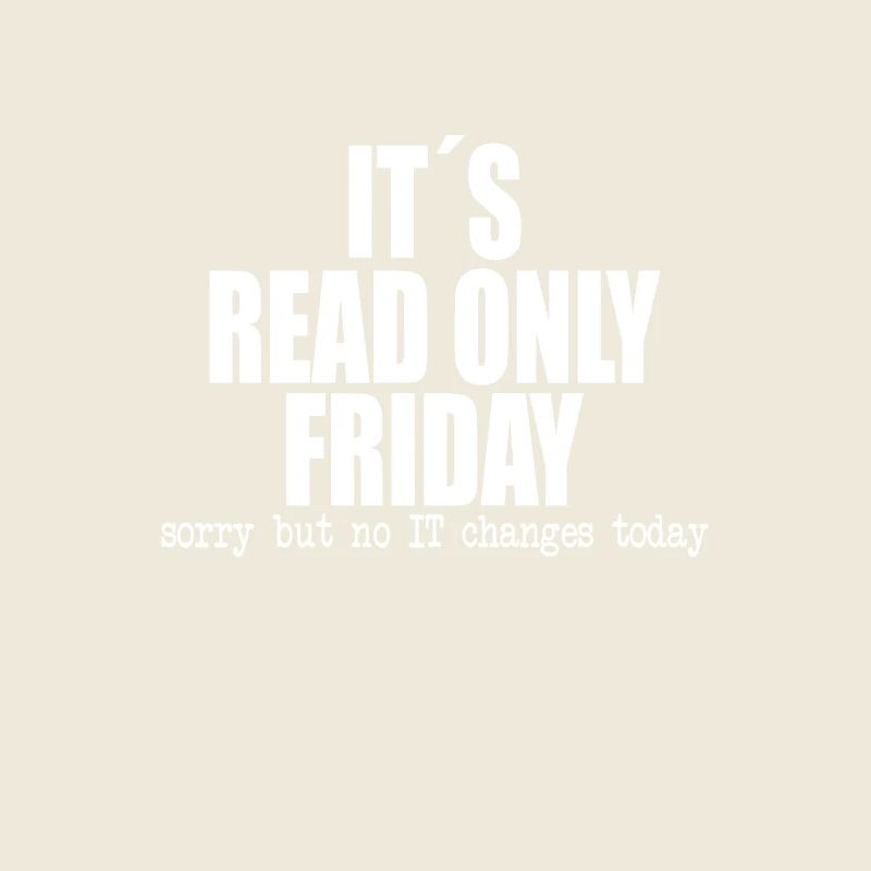 funny it's read only friday gift idea
