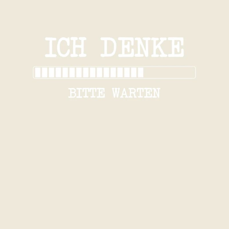 lustige Programmierer Ich denke bitte warten Idee