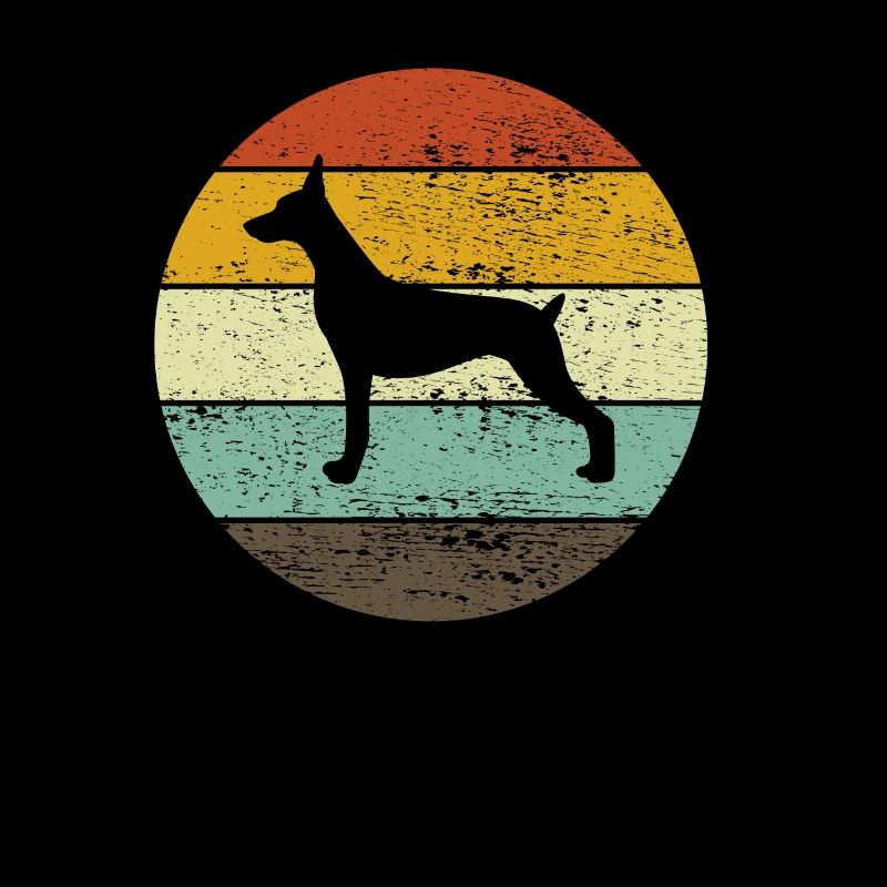 Dobermann Hunde Hund Retro Vintage Welpe Geschenk