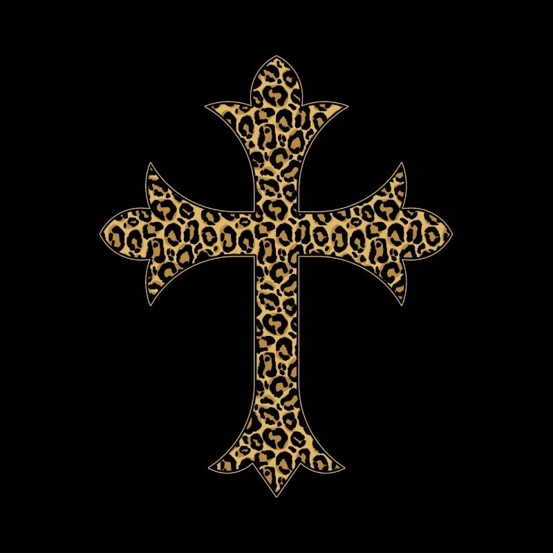 Cross with Leo pattern