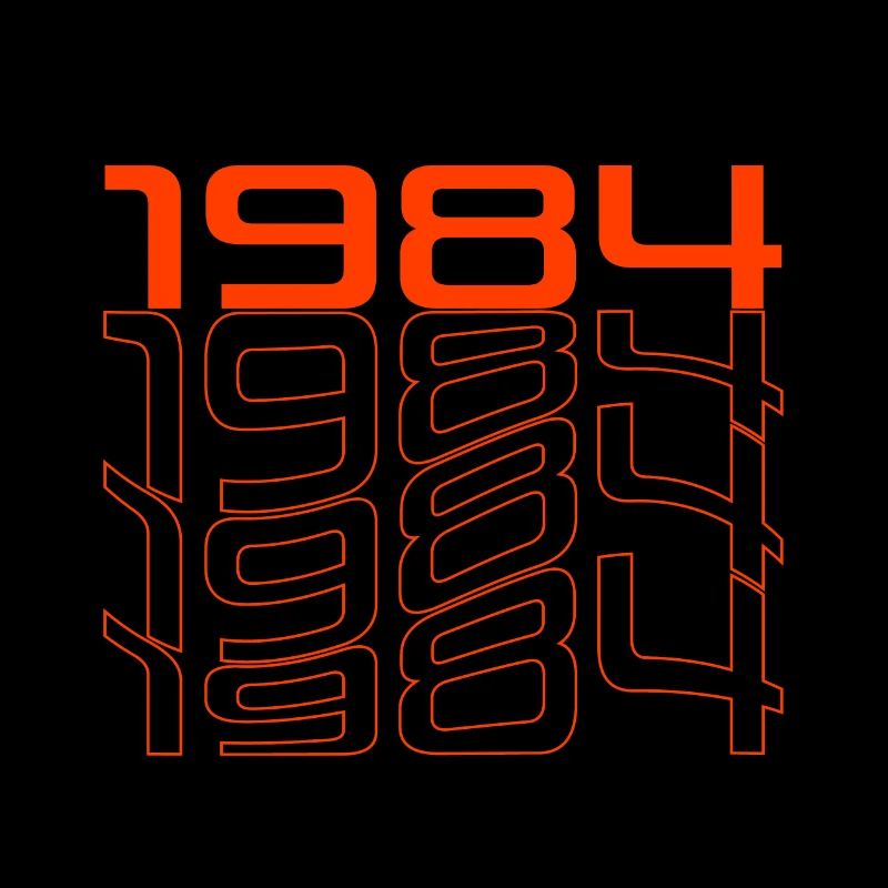 Neon 1984 Retro Liniendesign