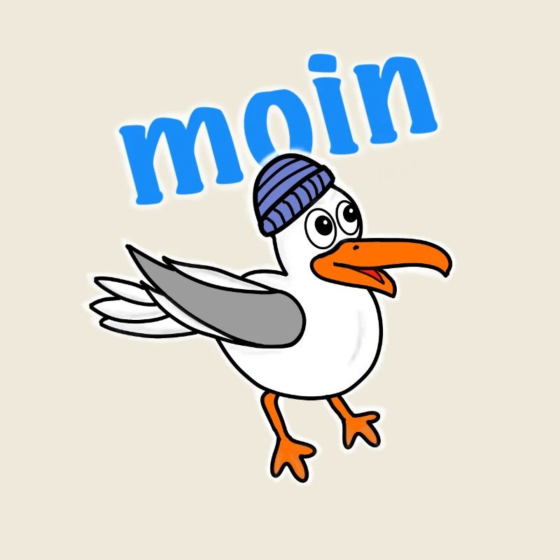 Möwe sagt moin