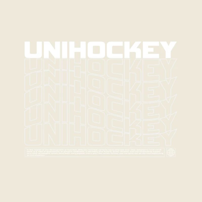 Floorball Typo Pattern