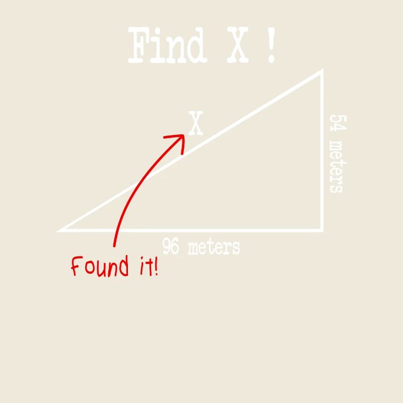 Mathe Mathematik meme Find X Found It pythagoras