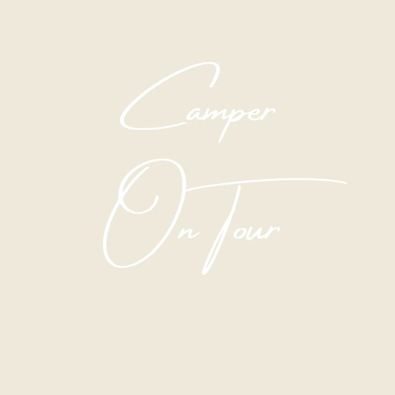 Camper on Tour, Caravan, Text, Gift, Camping
