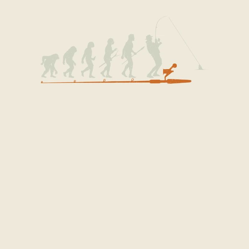 Angler Evolution Geschenk Angeln Fischen Angelrute