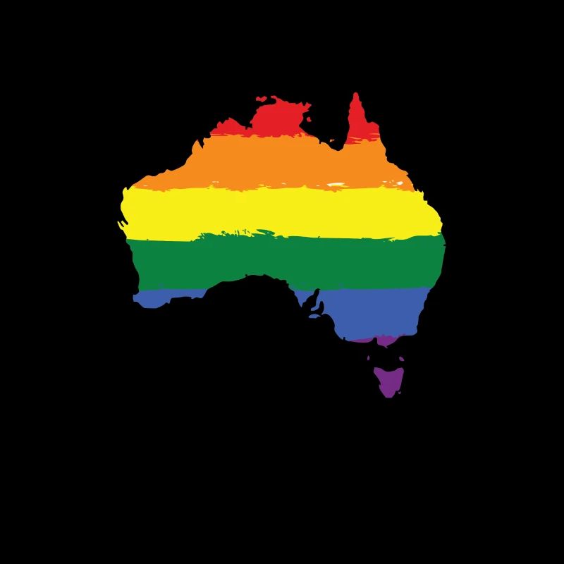 Australie couleurs LGBT colorées
