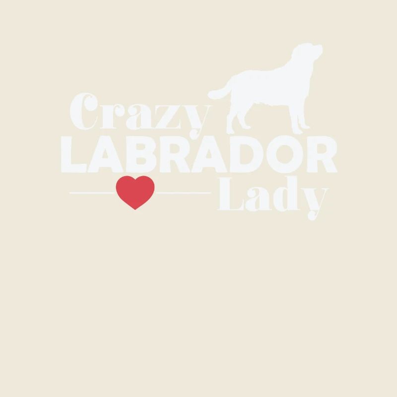 verrückte Labrador Hunde Lady