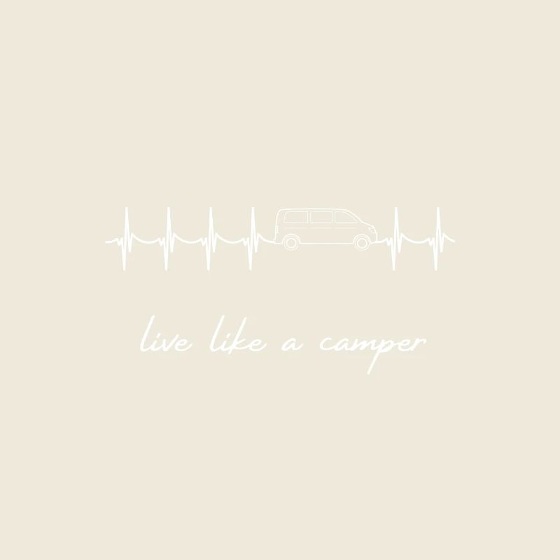 live like a camper, van, bus, gift, heartbeat