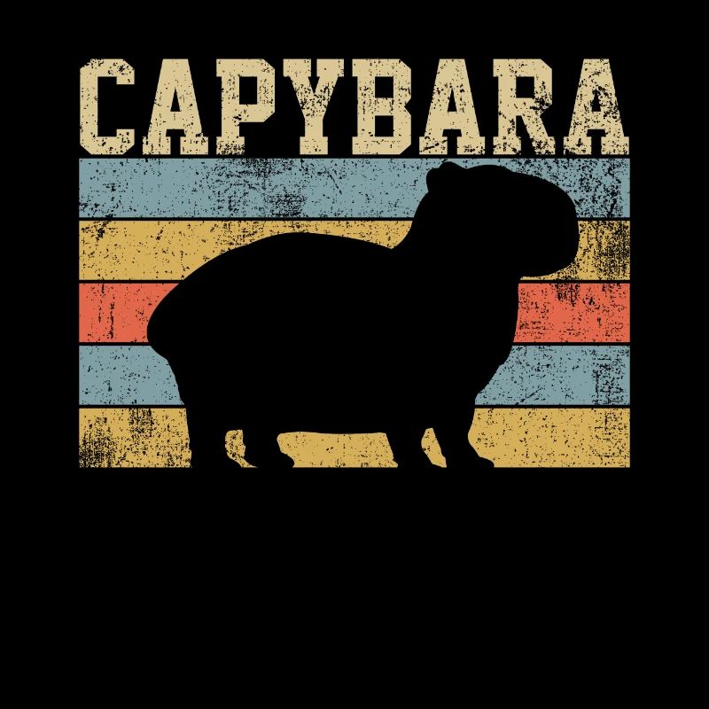 Capybara Nagetier Retro Vintage