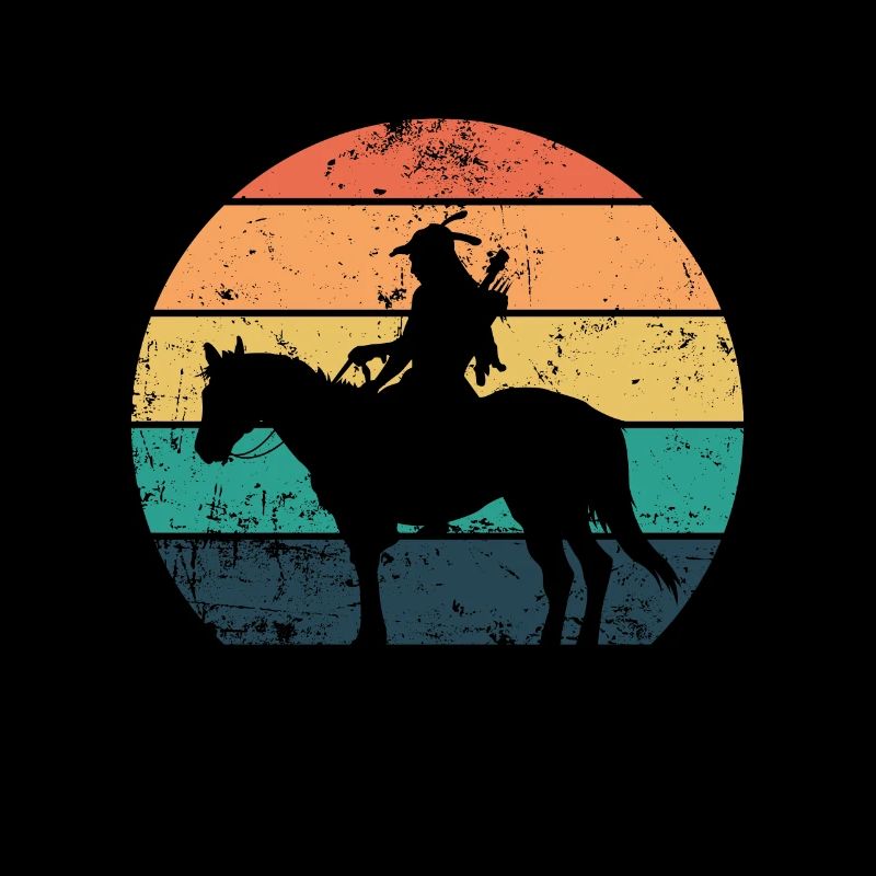 Amérindiens amérindiens à cheval