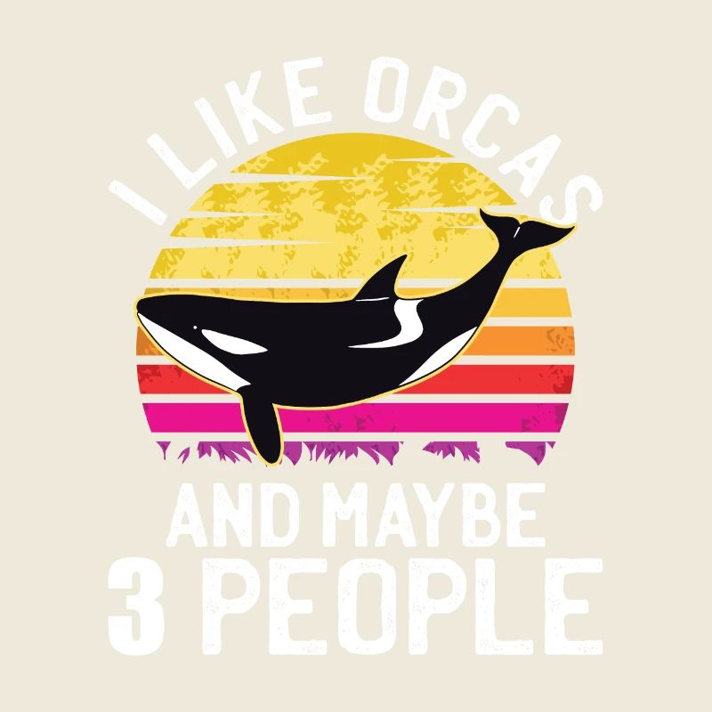 Orque Baleine Kilerwal océan océan orques retro cadeau
