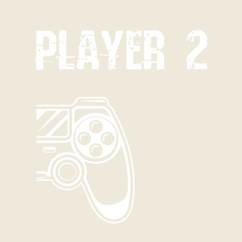 Player 1 2 Gaming Gamer Zocken Controller Geschenk