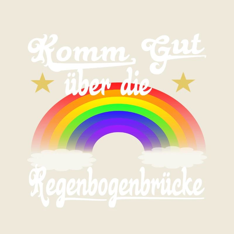 Regenbogenbrücke Gedanke Ruhe in Frieden