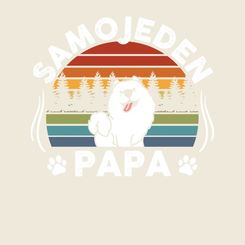Samojede Samojeden Papa Samojedenhunde Geschenk