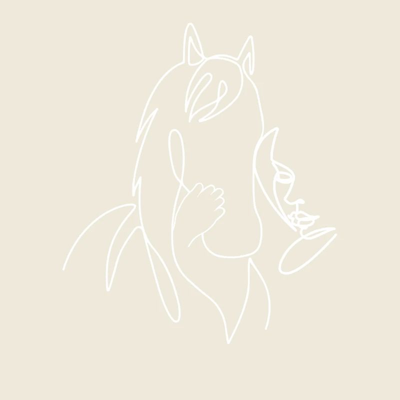 Cheval Lineart