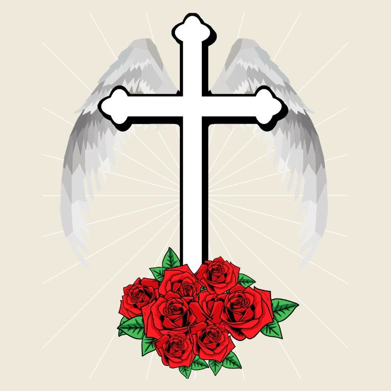 Croix Céleste Croix Jésus Dieu Ange Ailes